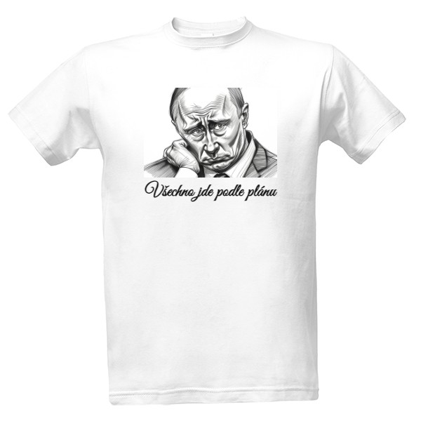 Tričko s ubrečeným Putinem